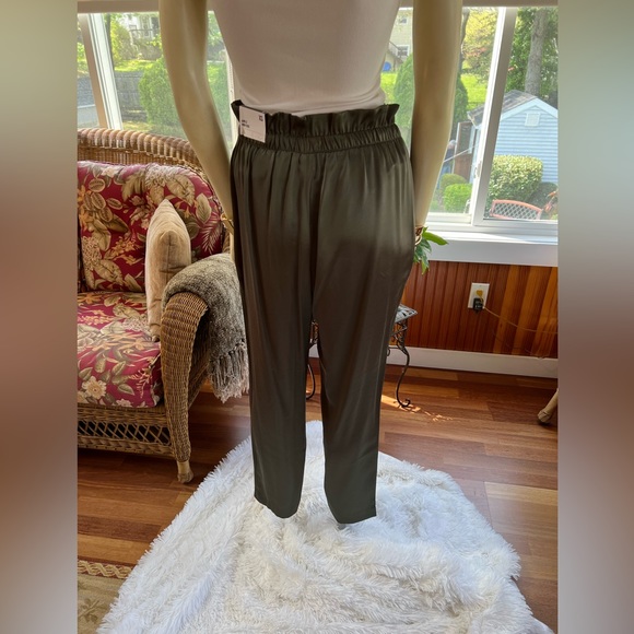 Express Ankle Satin Sheen High Rise Pants - Picture 8 of 10